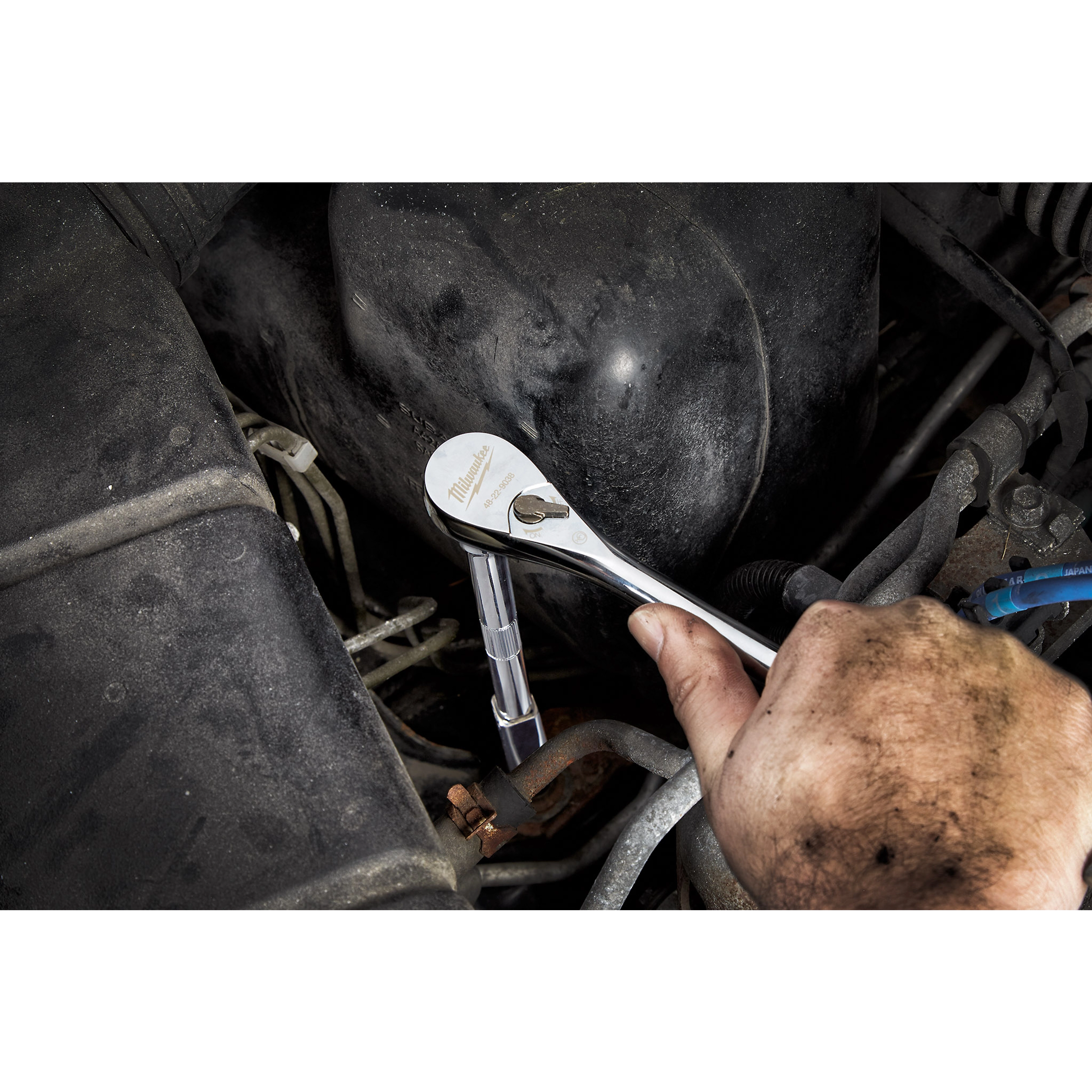 56pc 3/8" Drive SAE and Metric Ratchet and Socket Set