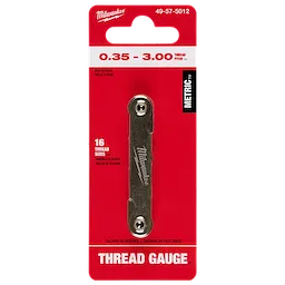 0.35-3.00 mm Metric Thread Pitch Gauge in its packaging