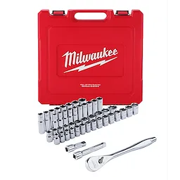 ½” Drive 47 pc Ratchet and Socket Set – SAE & Metric
