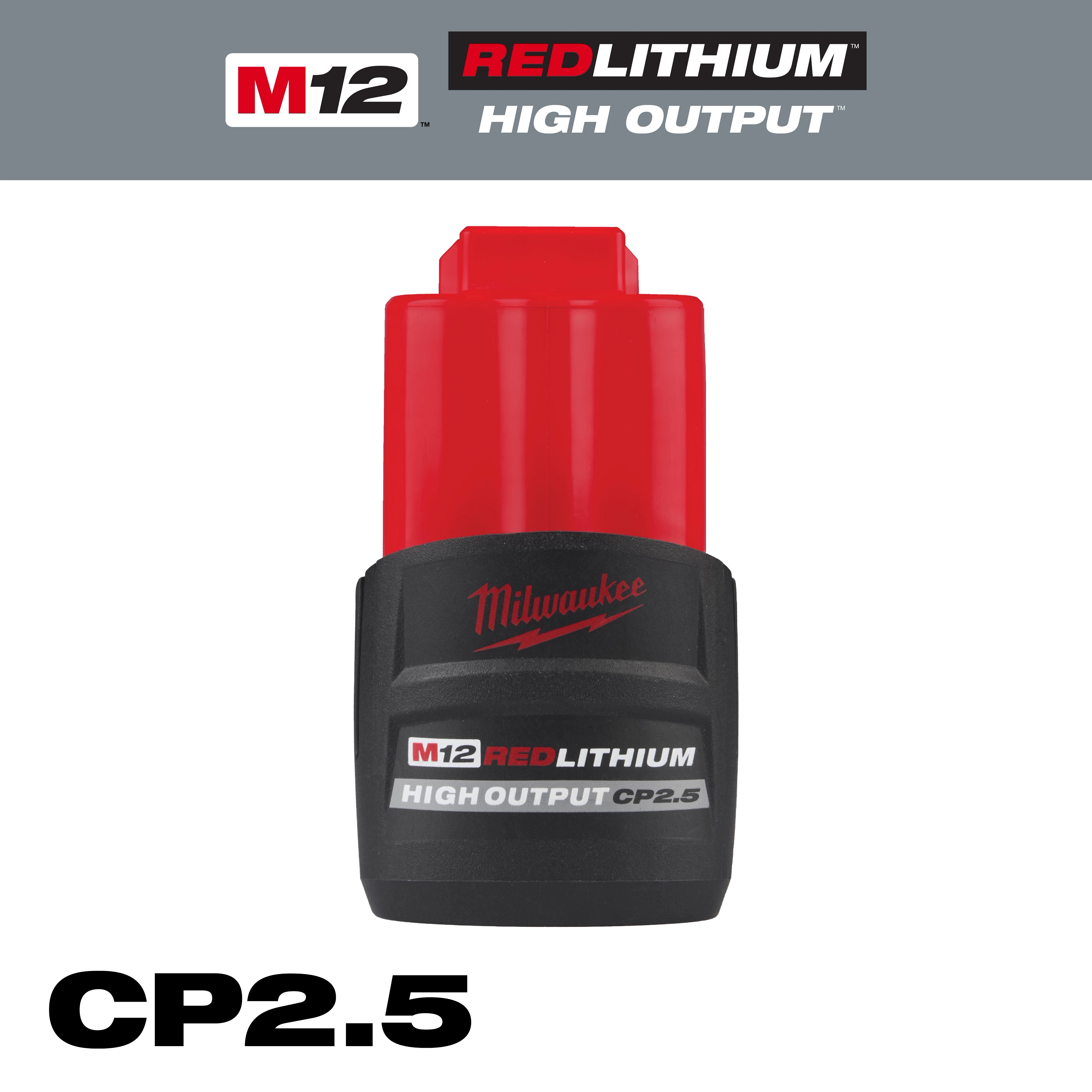 M12 High Output CP2.5 Battery