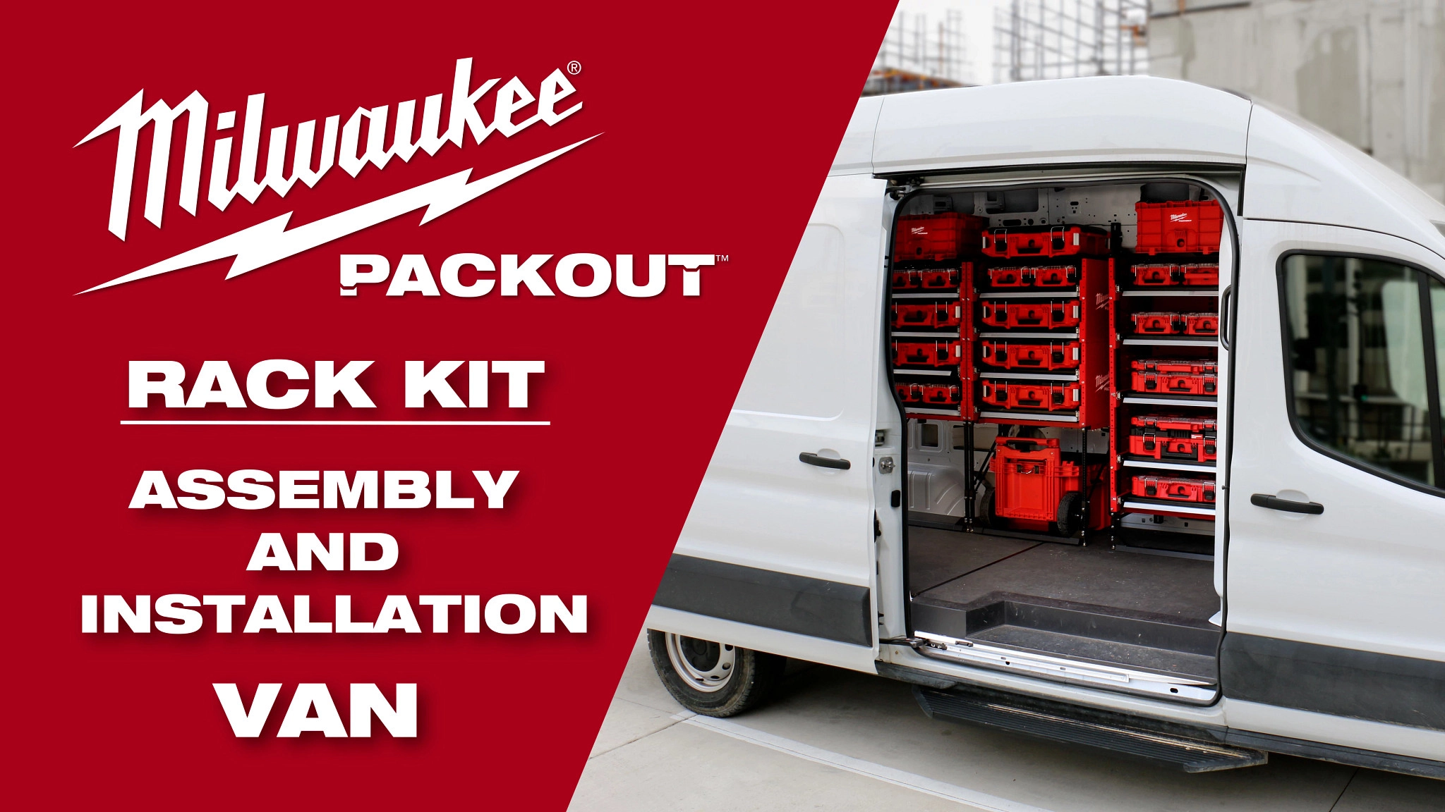 Milwaukee® PACKOUT™ Rack Kit Assembly and Van Installation