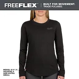 Women's FREEFLEX™ Hybrid Tee - Long Sleeve Black
