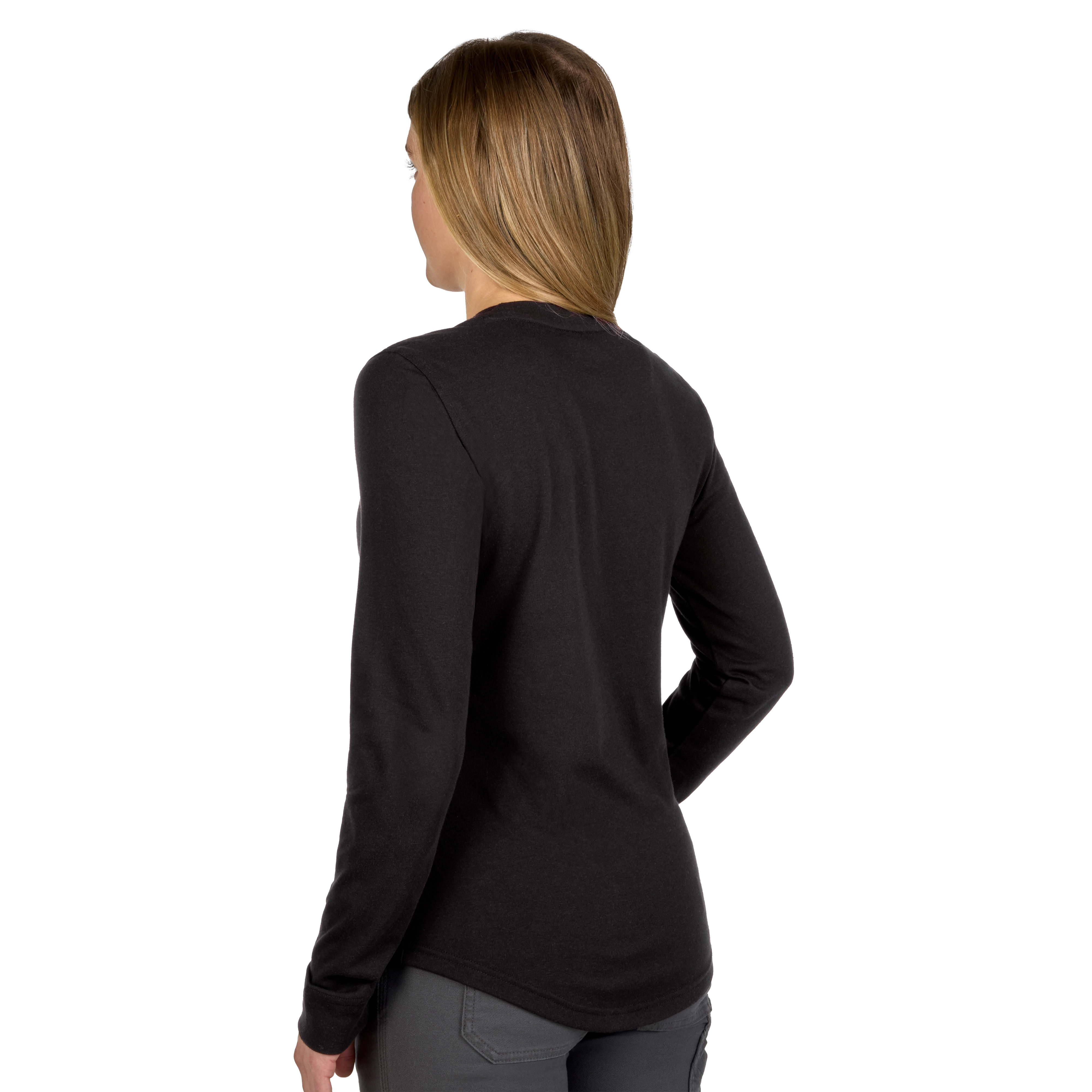 Women's Long Sleeve FREEFLEX™ Hybrid Tee in black