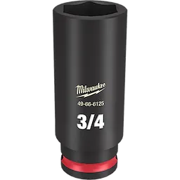 SHOCKWAVE 3/8 in. Drive 3/4 in. Deep 6 Point Impact Socket 1 Pack