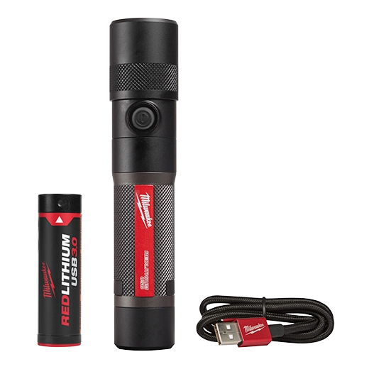 2161-21 - USB Rechargeable 1100L Twist Focus Flashlight