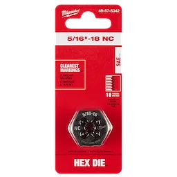 5/16"-18 NC 1-Inch Hex Die in its packaging