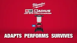 2150_2151 M18 Radius Site Light with Charger