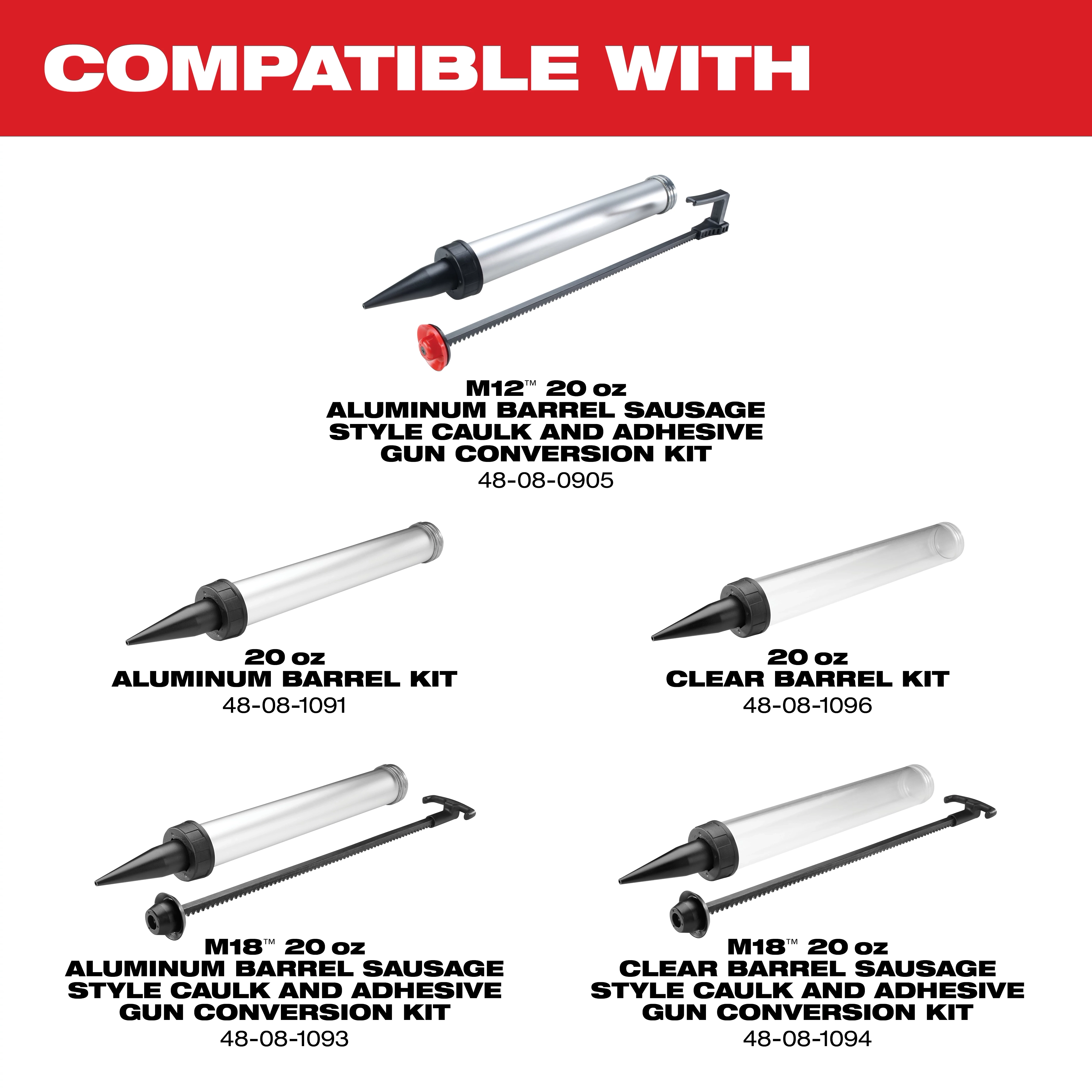 M12 12-Volt Lithium-ion Cordless 20 oz. Aluminum Barrel Caulk and Adhesive Gun Kit with(1) 1.5Ah Battery & Charger