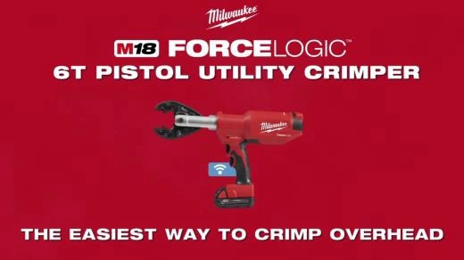 FORCE LOGIC 6 Ton Pistol Utility Crimper