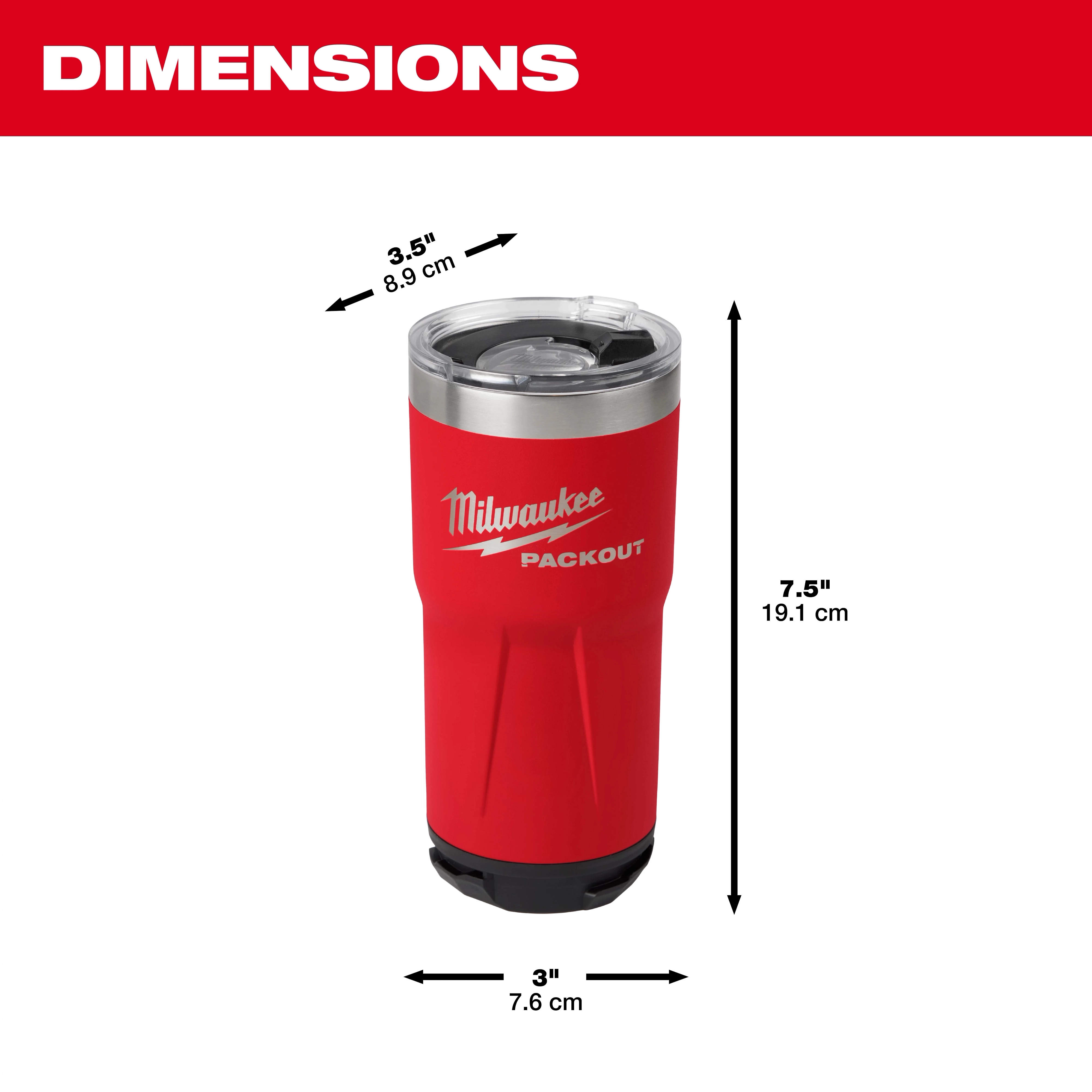PACKOUT 20oz Tumbler Dimension Asset