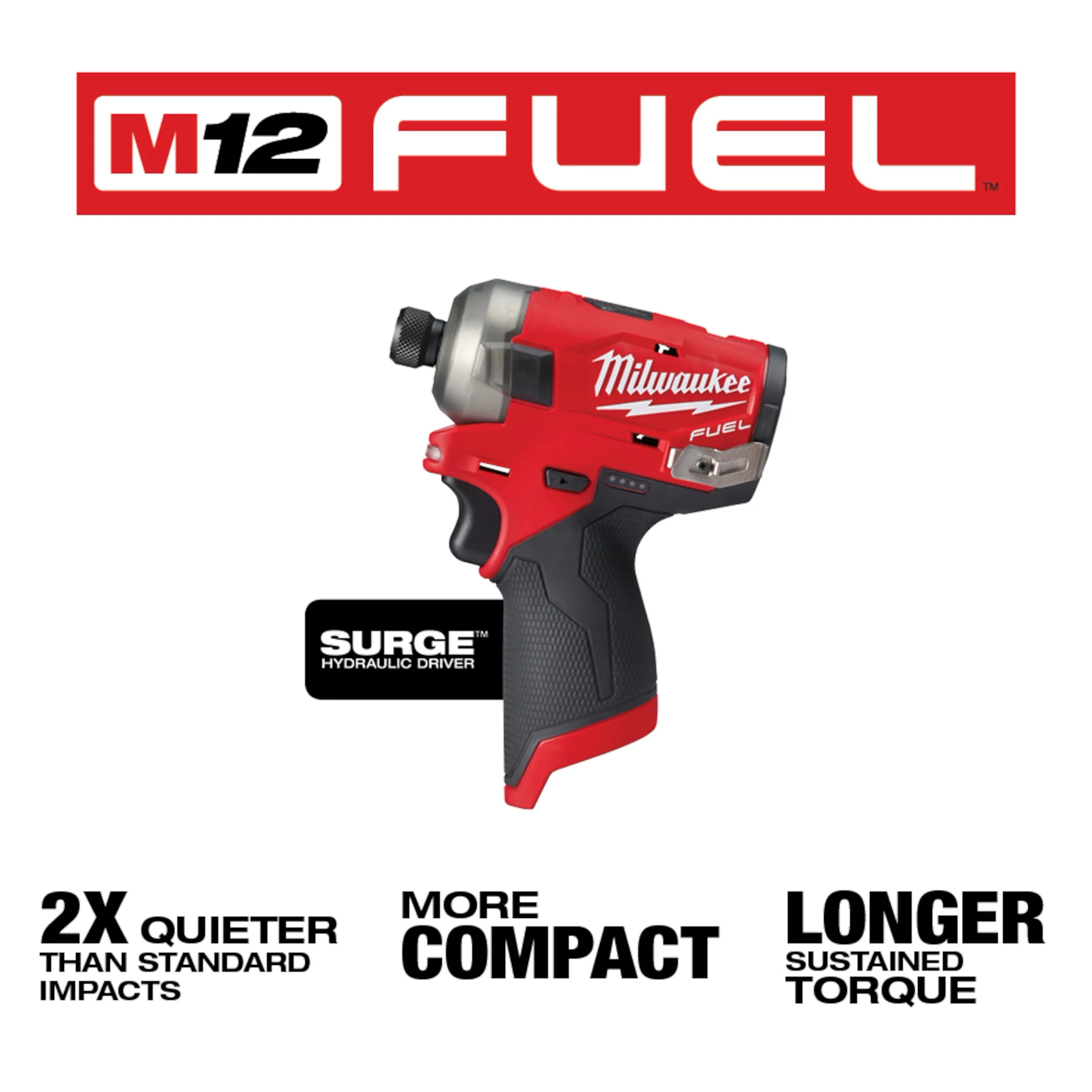 M12 FUEL™ SURGE™ 1/4" Hex Hydraulic Driver