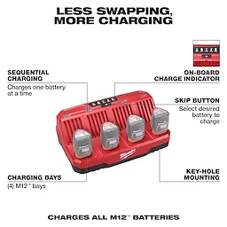 M12™ Four Bay Standard Charger