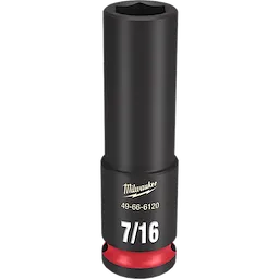 SHOCKWAVE 3/8 in. Drive 7/16 in. Deep 6 Point Impact Socket 1 Pack