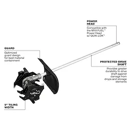 M18 FUEL™ QUIK-LOK™ Cultivator Attachment