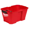 The M18 FUEL™ NEXUS™ 6 Gallon Wet/Dry Vacuum Tank is a red, rectangular container with a black handle on one side and the Milwaukee logo on the other. It features reinforced walls and a durable design suitable for heavy-duty cleaning and debris collection.
