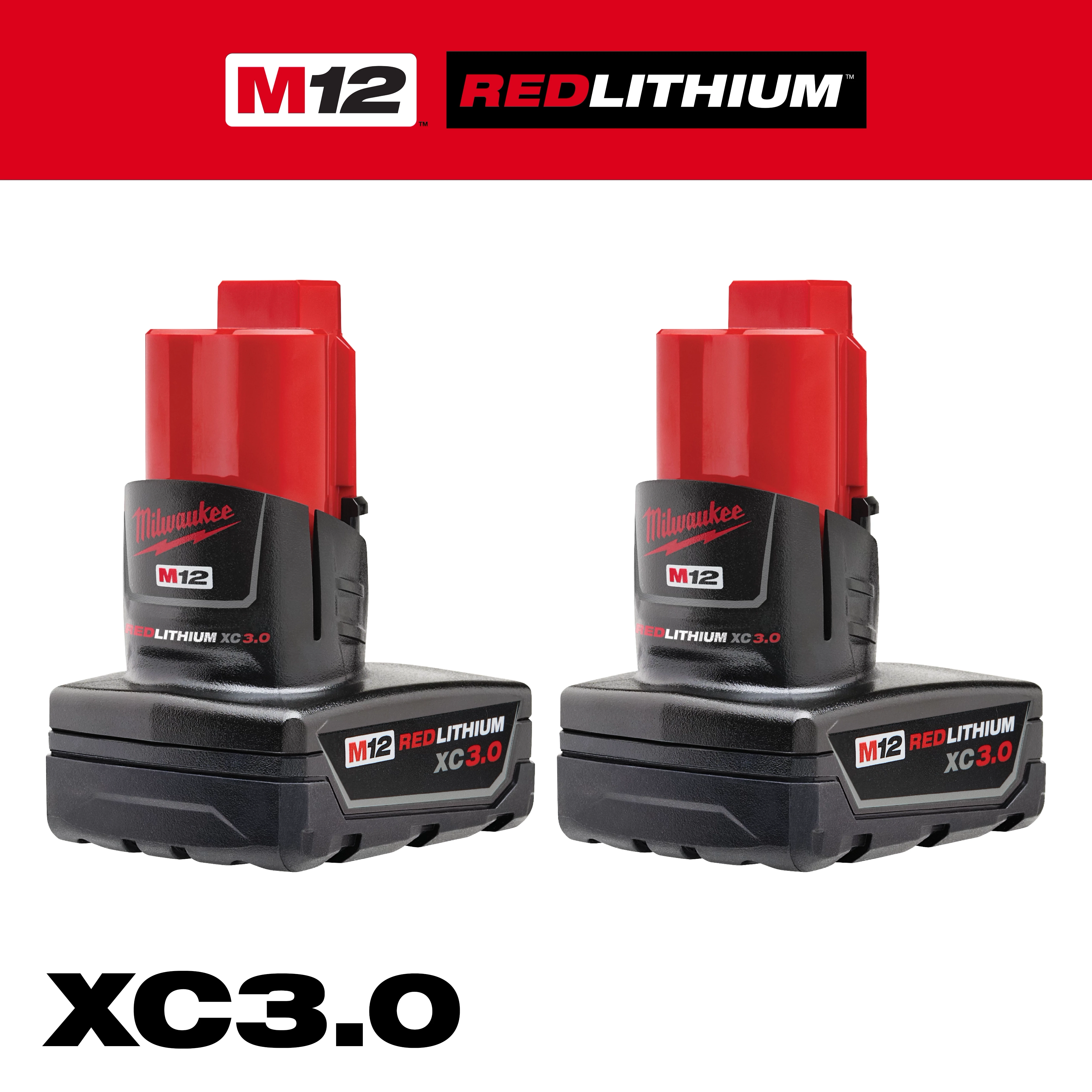 M12™ REDLITHIUM™ XC Battery Two Pack