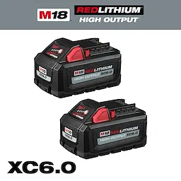 M18 18-Volt Lithium-Ion High Output 6.0Ah Battery Pack (2-Pack)