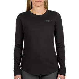 Women's Long Sleeve FREEFLEX™ Hybrid Tee in black