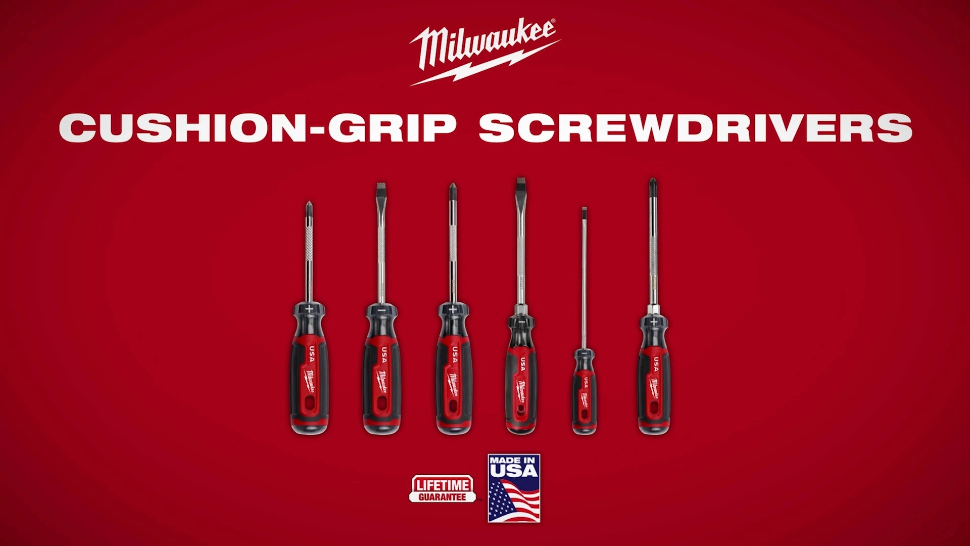 Cushion Grip, MIUSA, USA, Screwdrivers, Drivers, Cushion-Grip