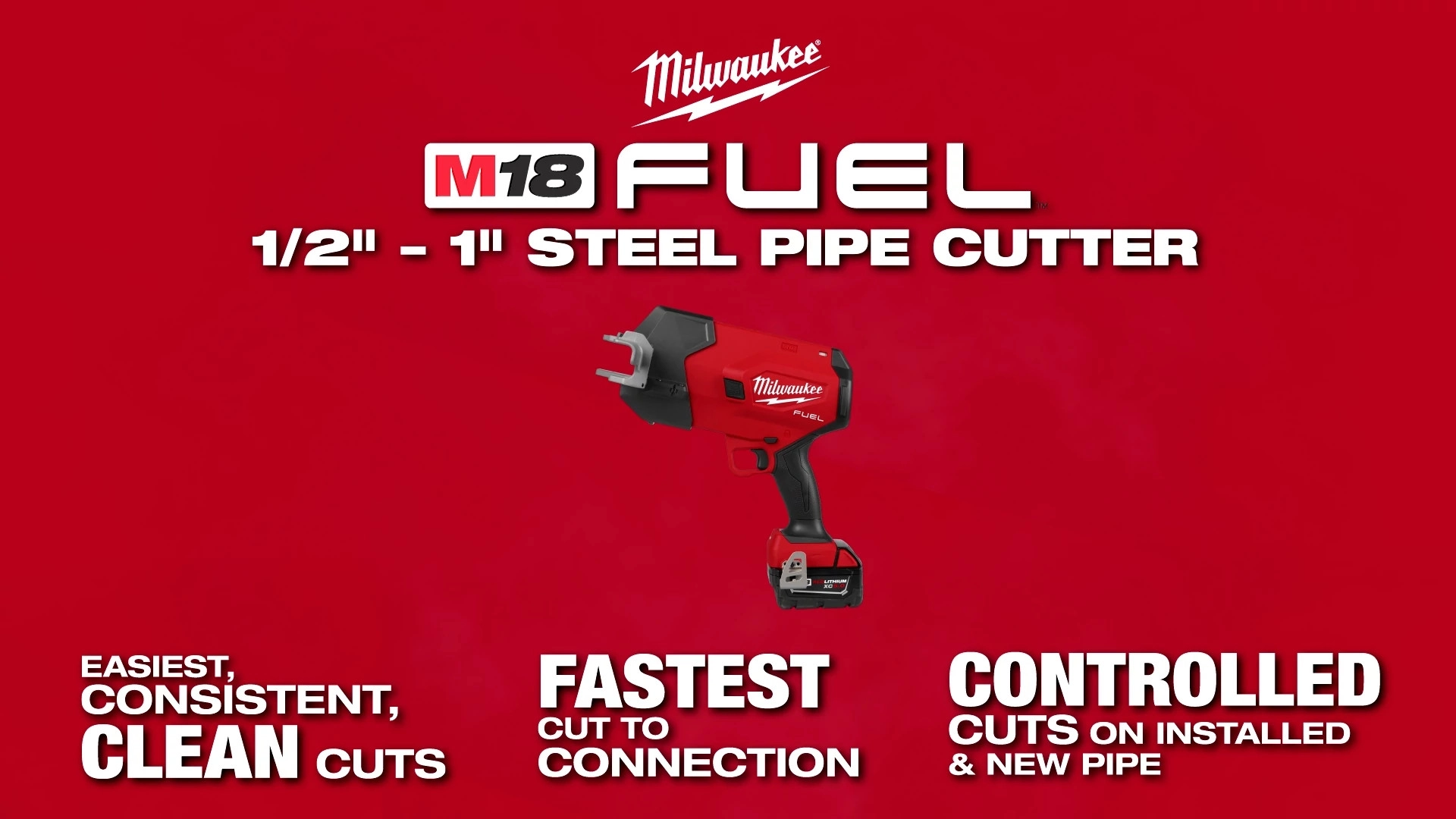 Milwaukee® M18 FUEL™ ½”-1” Steel Pipe Cutter