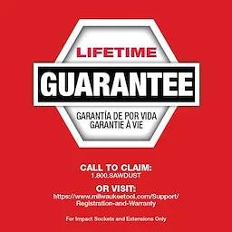 SHOCKWAVE Impact Duty™ 1/2" Drive 6 Point Sockets and SHOCKWAVE Impact Duty™ Socket Extensions Lifetime Guarantee