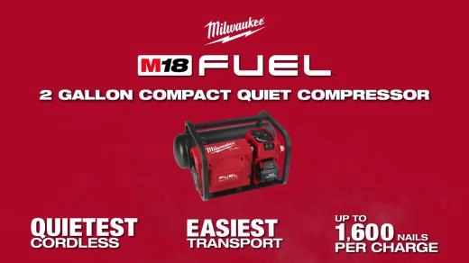 Milwaukee M18 FUEL 2 Gallon Compact Quiet Compressor