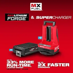MX FUEL™ REDLITHIUM™ FORGE™ XC8.0 BATTERY PACK & SUPER CHARGER