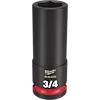 SHOCKWAVE 1/2 in. Drive 3/4 in. Deep 6 Point Impact Socket 1 Pack