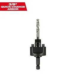 49-56-7250 Primary Image- 3/8" Quick Change Arbor, featuring a drill bit with a sturdy metal base for efficient tool switching.