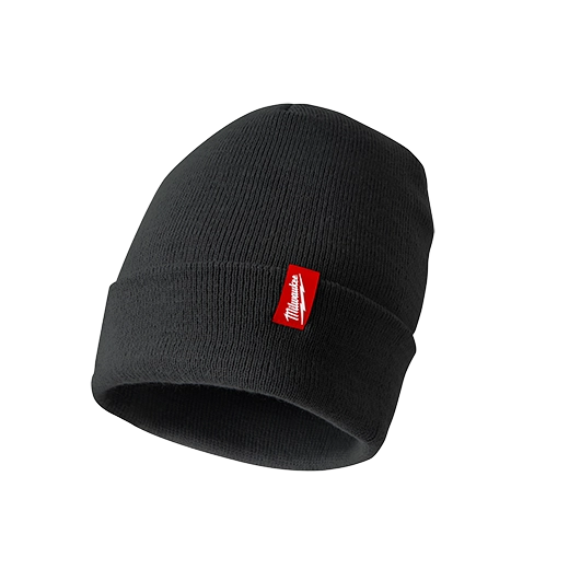 506B - Acrylic Cuffed Beanie – Black