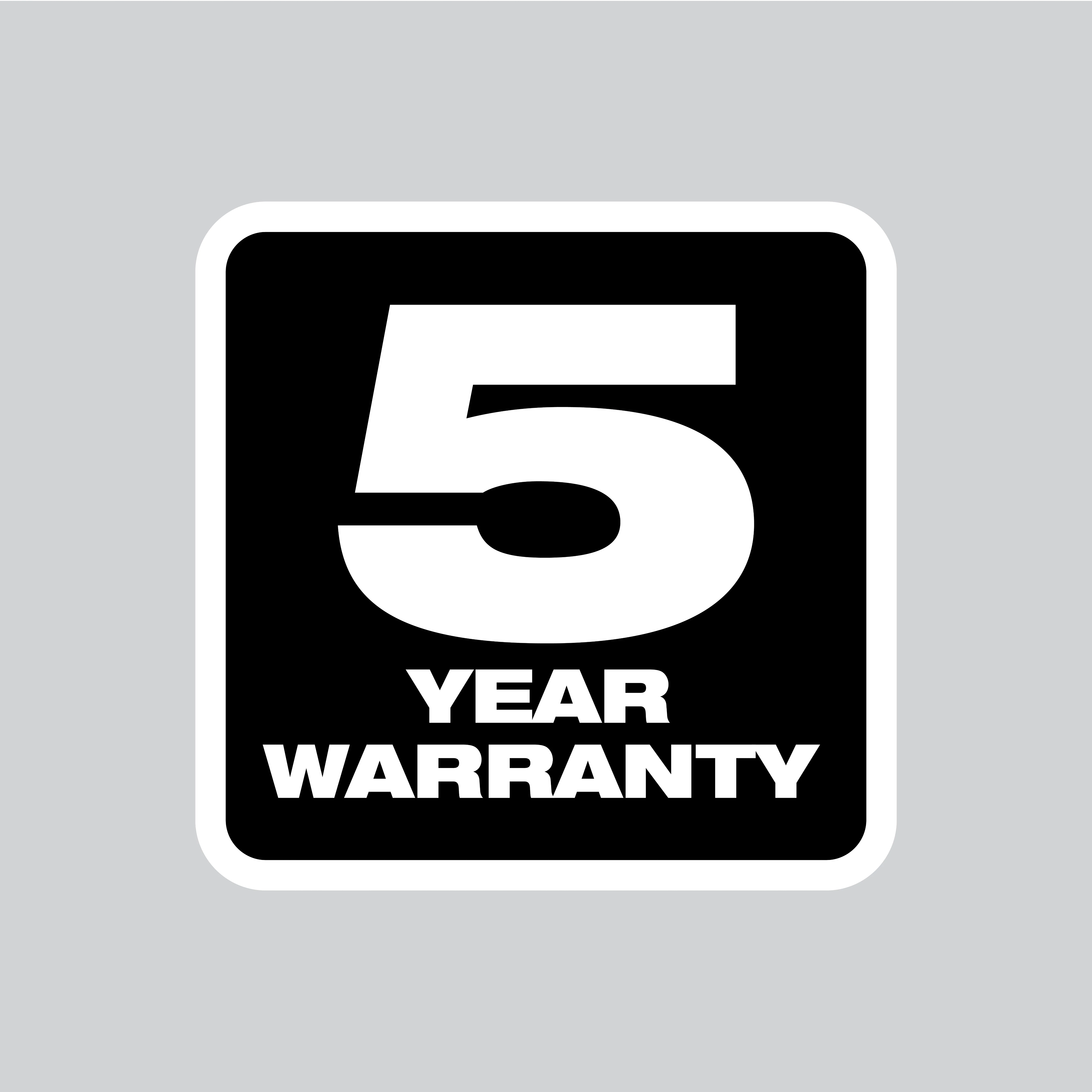 5 year tool warranty logo