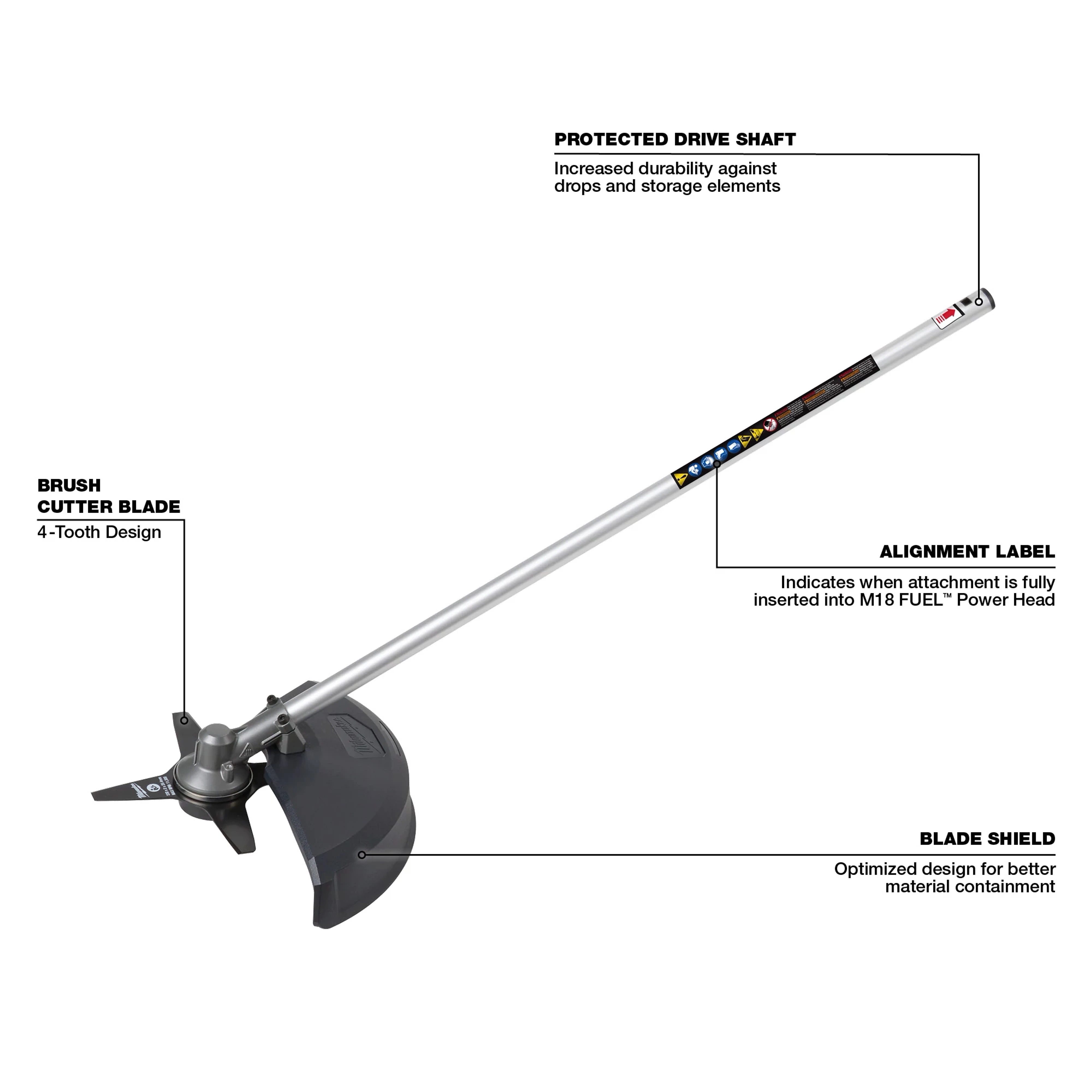 M18 FUEL™ QUIK-LOK™ Brush Cutter Attachment