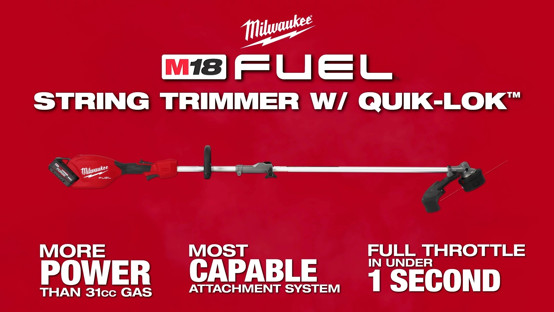 Milwaukee® M18 FUEL™ String Trimmer w/ QUIK-LOK™