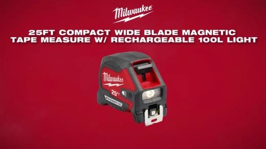 Milwaukee 25FT LED Tape Measure