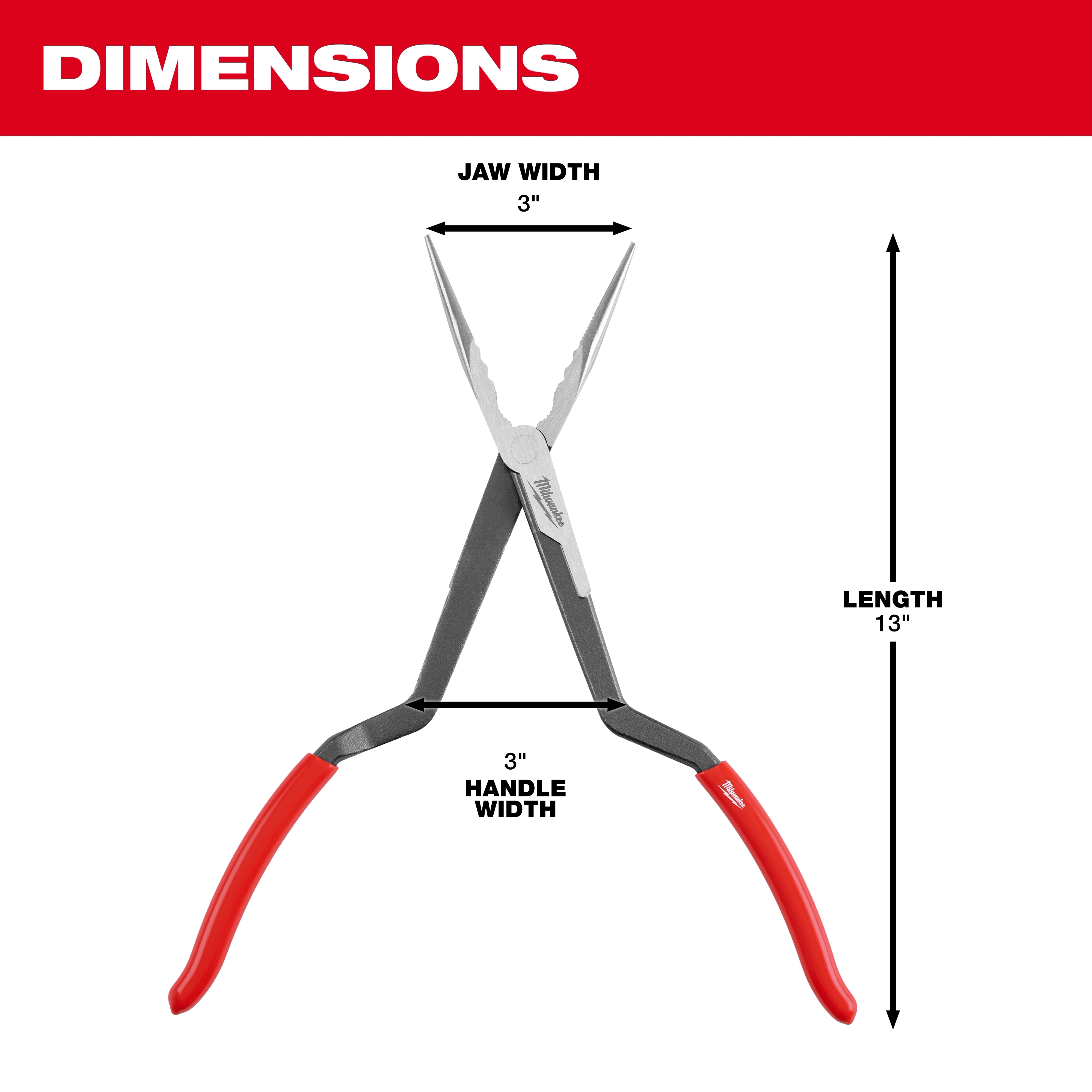 Long reach Pliers Dimensions