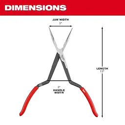 Long reach Pliers Dimensions