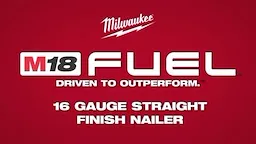Milwaukee M18 FUEL 16 Gauge Straight Finish Nailer