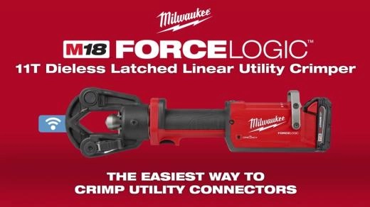 M18 Force Logic 11 Ton Dieless Latched Linear Utility Crimper